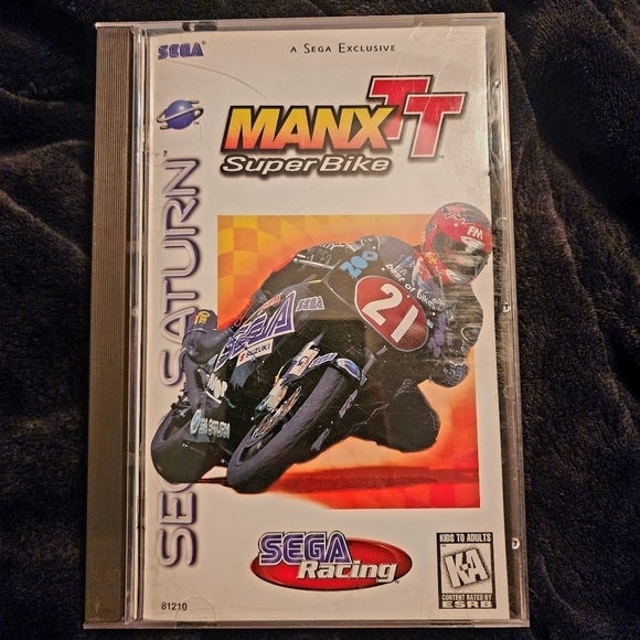 Vintage 1997 Sega Saturn Manx TT Super Bike Racing Video Game Rated K-A Everyone - Picture 1 of 14
